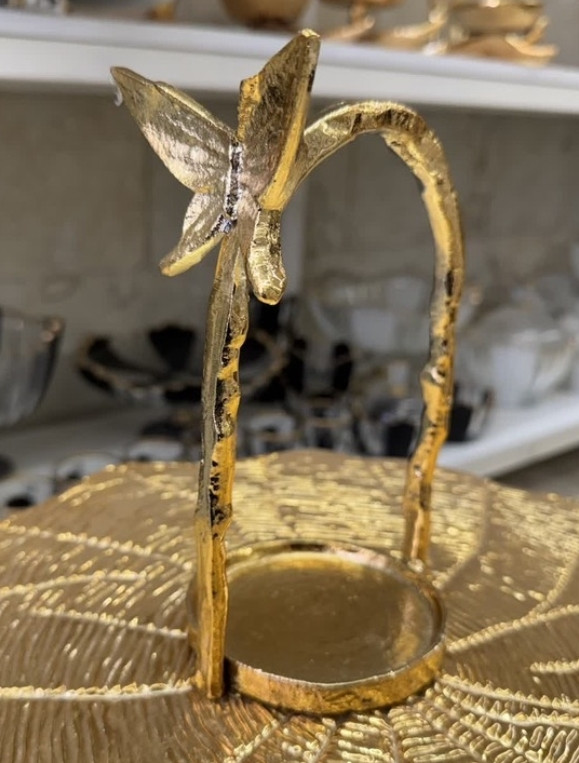 مجموعه 3 عددی شمعدان ( جا شمعی ) مدل پروانه
